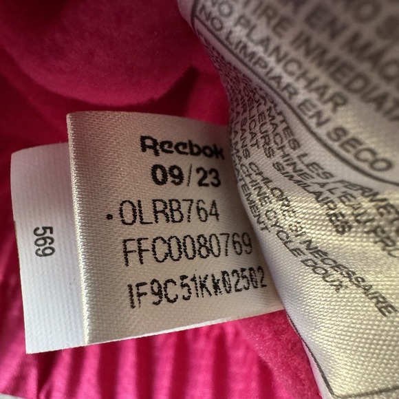 Reebok Jacket Womens Large Outerwear  Pink Tech Hoodie (READ) - Picture 12 of 15